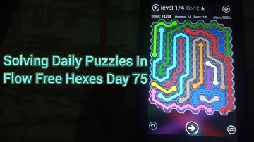 Solving Daily Puzzles In Flow Free Hexes Day 75