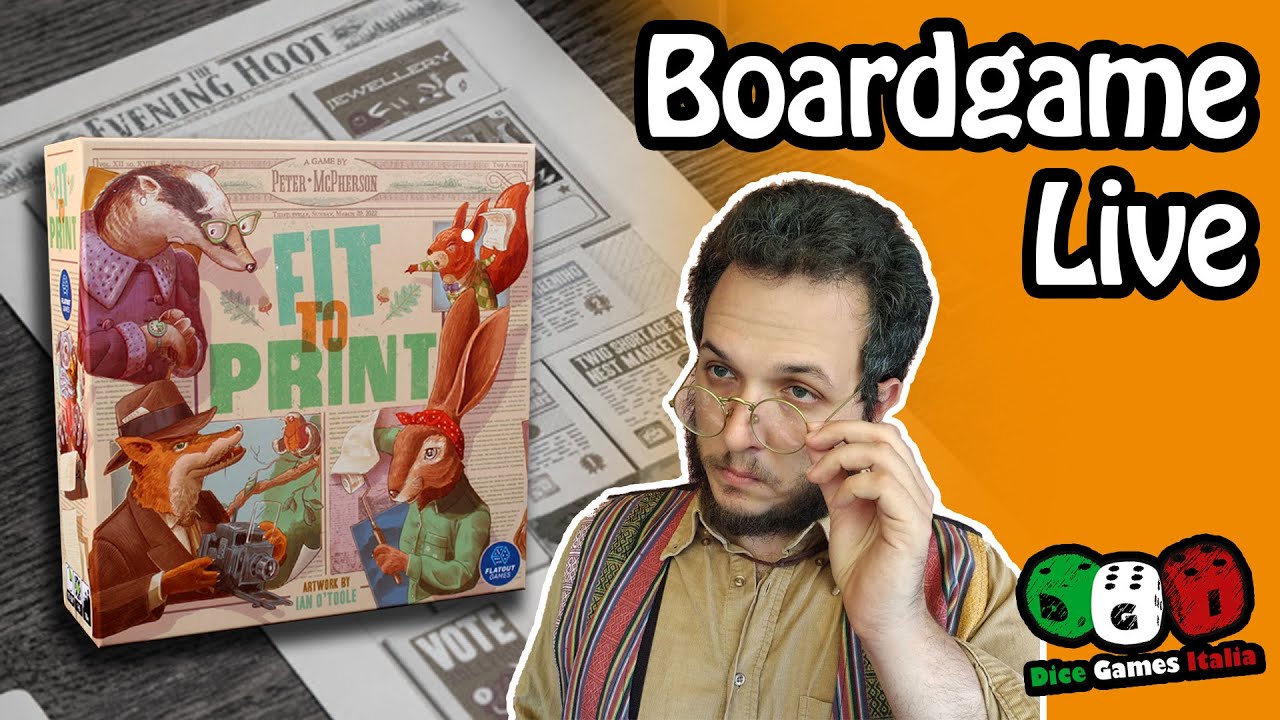 Fit to print board games proviamo dal vivo la guerra dei giornali