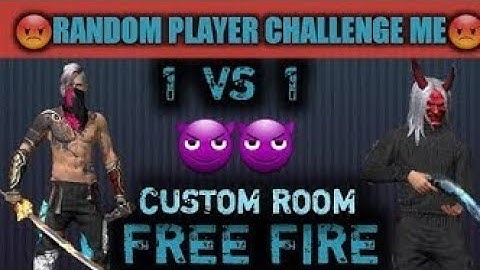 1 vs 1 random player challenge me custom room in Garena free fire 🔥