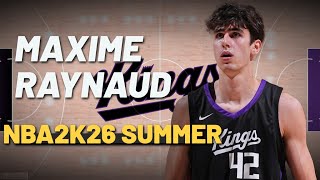 Sacramento Kings 2nd round, 42nd overall pick Maxime Raynaud NBA2k26 Summer League Highlights
