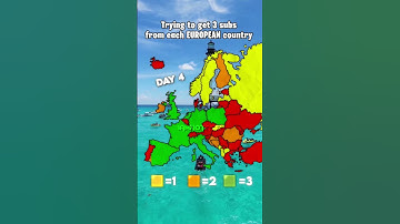 Trying to get a sub from each European country || Day 4 #shorts #mapping