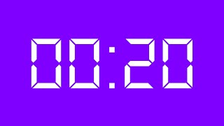 20 Seconds Timer HD No Copyright - Violet Screen + Beep