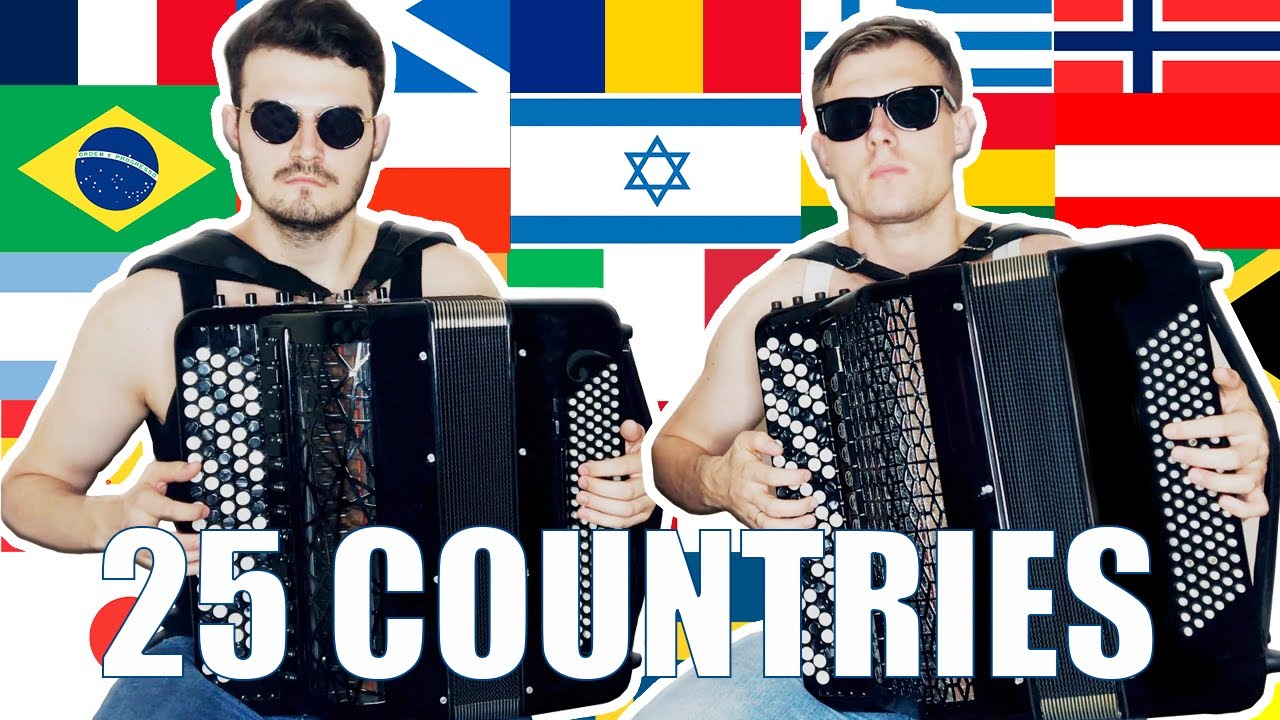 2 Accordions 25 Countries Just Duet YouTube