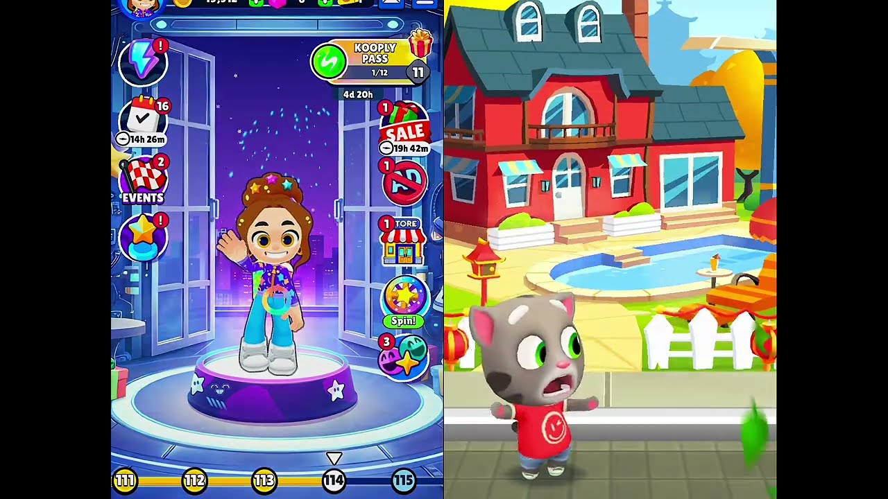 KOOPLY RUN GAMEPLAY VS TALKING TOM GOLD RUN Levels Walkthrough 