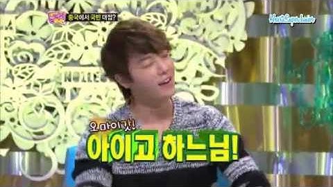 111031 Come For Fun - Donghae imitating Siwon
