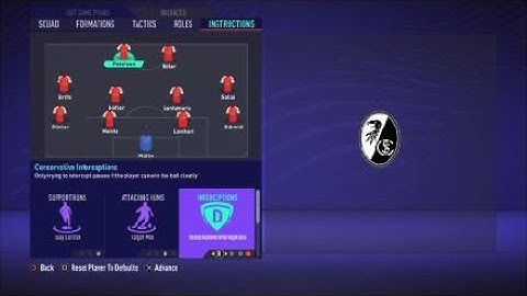 FIFA 21 Custom Tactics-Recreate 4-4-2  of Freiburg + Instructions Replicate real system