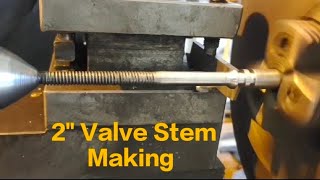 2  Globe Valve New Stem Making process | #technology #mechanic #valve #stem #making #machine 