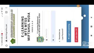 Tutorial E-Learning Madrasah untuk siswa lewat ponsel