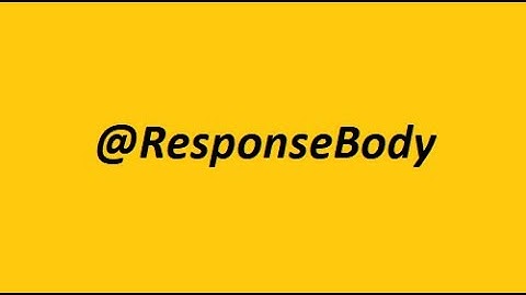 ResponseBody annotation in spring