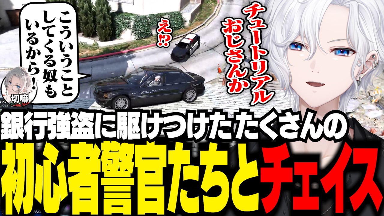 【 NEWTOWN 】たくさんの初心者警官たちとチェイスをする切嘛【 切嘛 / GTA5 】