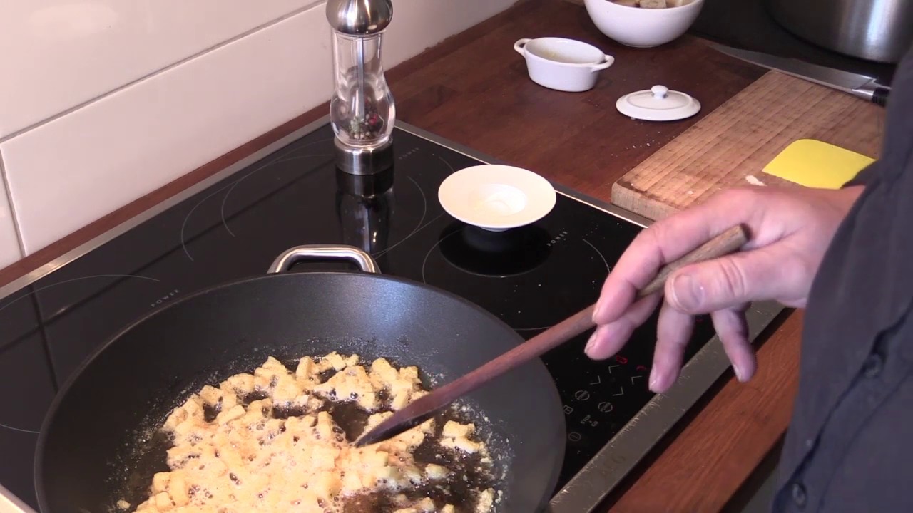Butter-Croutons selbst gemacht knusprig und aromatisch - YouTube