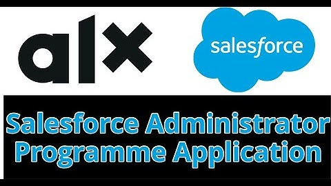 ALX Salesforce Administrator Programme Application & Assessment