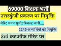 उत्तरकुंजी प्रकरण पर 2249 लोगों को नियुक्ति। खुशखबरी ✌️ खुशखबरी ✌️।#69000शिक्षकभर्तीलेटेस्टन्यूज़ 