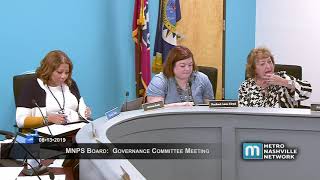 08/13/19 MNPS Governance Committee