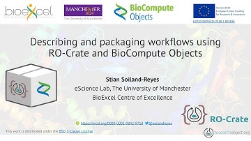 Describing and packaging workflows using RO-Crate and BioCompute Objects