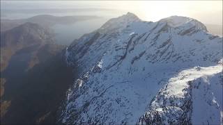 Black Cuillin 360O Panorama, In Pin And The Full Ridge, Skye, Scotland From The Air.