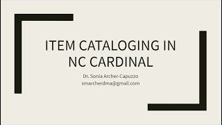 ItemCat 8 Large Print and Mongraph Parts Profile