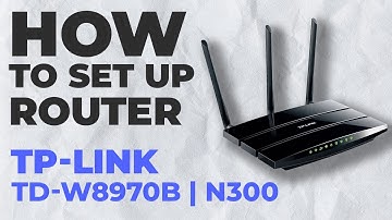 ✅ Hoe de TP-Link TD-W8970B in te stellen | Hoe de TP-Link N300 TD-W8970B wifi-router in te stellen