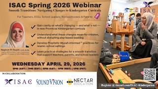 ISAC Webinar: Smooth Transitions - Navigating Changes to Kindergarten Curricula
