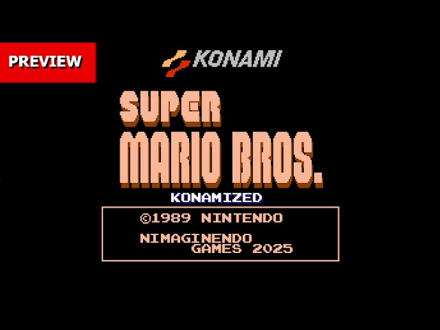 Super Mario Bros. Konamized - Preview Showcase (SMB 40th