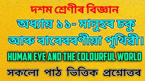 Class 10 Science Chapter 11 Question Answer | In Assamese | Medium | Notes | Seba | Solution | X