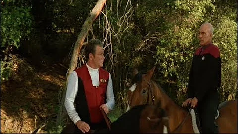 Captain Kirk Gives Captain Picard Some Advice