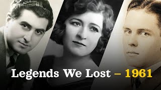 Celebrity Obituaries Famous Stars Who Died in 1961 Part 05 OBITUARIES TV #memories #deathstory