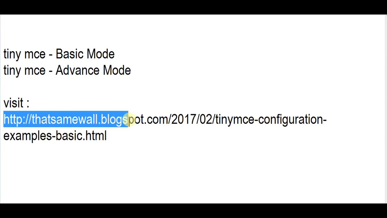 Tinymce Configuration Examples Basic And Advance YouTube tinymce-configuration-examples-basic-and-advance-youtube