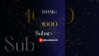 Thanks For 1k Subscribes