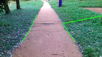 Recognition of pavement boundaries - openCV ROS