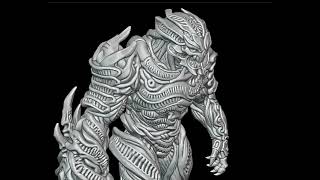 3D Sculpting an Alien Monster Figure [Bio Mutant STL Print-Ready]