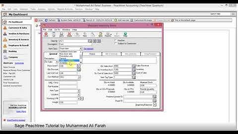 Sage Peachtree  Lesson 13  Setting Up Assembly & Serialized Stock Items   YouTube