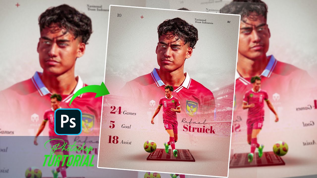 free psd photoshop tutorial rafael struick Sport design - YouTube