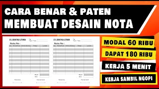 CARA CEPAT DAN BENAR DESAIN NOTA - Desain nota dengan Coreldraw-belajar corel pemula-peluang usaha CARA CEPAT DAN BENAR DESAIN NOTA - Desain nota dengan Coreldraw-belajar corel pemula-peluang usaha