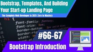 Bootstrap Introduction - Step 66-67 - The Complete Web Developer in 2021: Zero to Mastery