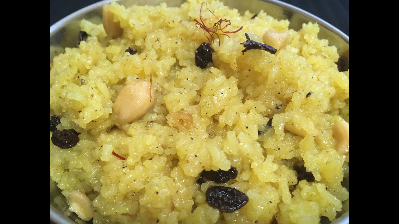 Rice Kesarbhaat Annada Kesari Bhaat Sweet Saffron Rice Kesaribath YouTube