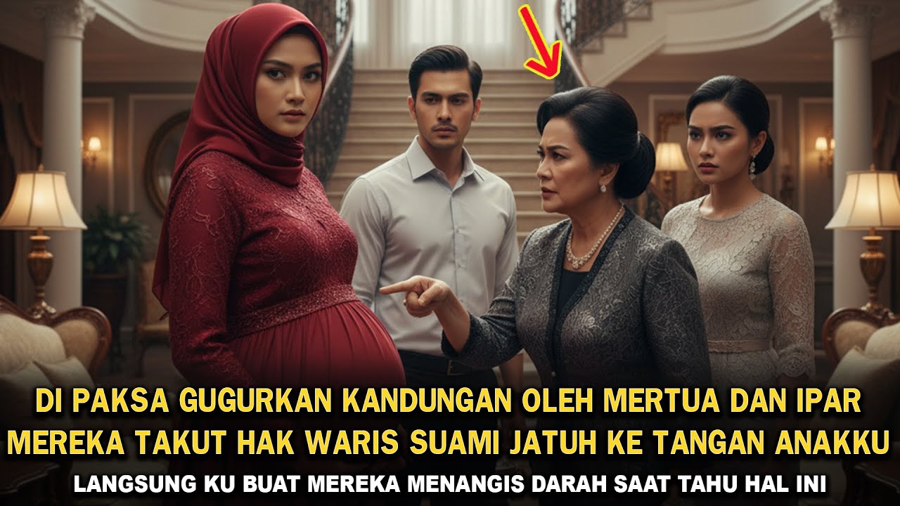 DI PAKSA GUGURKAN KANDUNGAN OLEH MERTUA DAN IPAR, DIA AK MAU HAK WARIS JATUH KE TANGAN ANAKKU