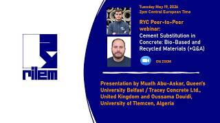 Cement Substitution in Concrete: Bio-Based and Recycled Materials