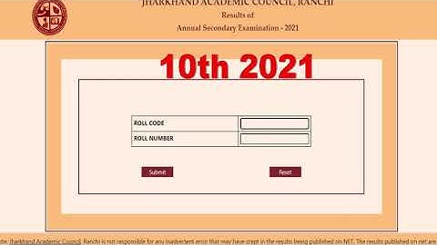 JAC Class 10th Result Kaise Dekhe 2021 |  Jac board results 2021 Jac results 2021 |  Jharkhand board