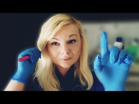 The Gentle School Nurse ASMR Roleplay +Cranial Nerve Exam 🤕 Head Injury Treatment