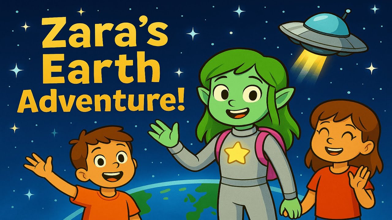Zara the Alien’s First Earth Adventure 🛸 | Kids Read Aloud Story | Friendship and Fun
