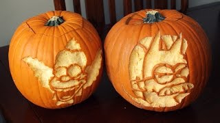 Carving Pumpkins 2016 | The Simpsons!