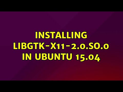 Ubuntu: Installing libgtk-x11-2.0.so.0 in Ubuntu 15.04
