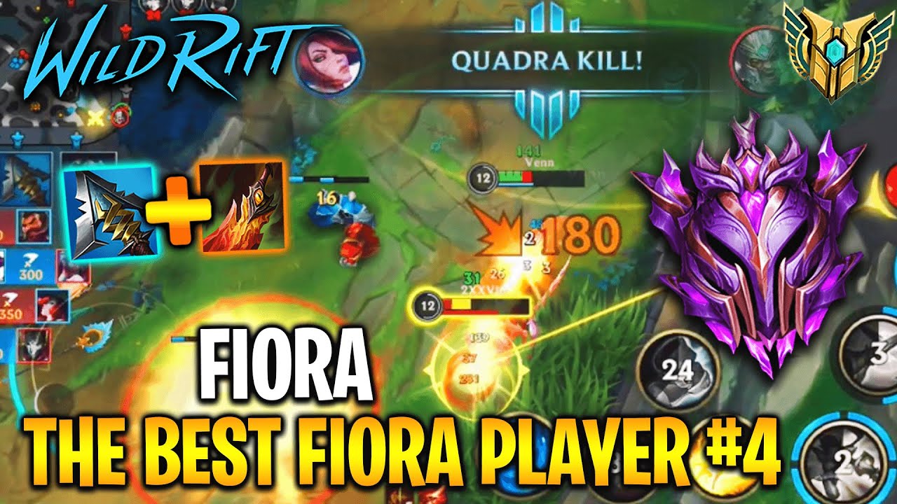 THE BEST FIORA PLAYER | WILD RIFT FIORA MONTAGE #4