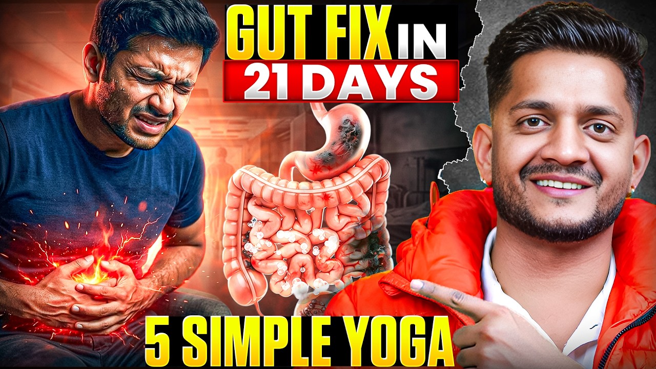 “Improve your gut health & digestion Naturally! 5 Powerful Yoga Asanas for Better Digestion”