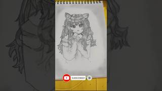 How to Draw Cute Anime Girl 💖 | Drawing Clips #anime #shorts #viral #animegirl