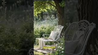 Natural decor ideas for a serene outdoor escape 🪵 #outdoorstyle #homedesign