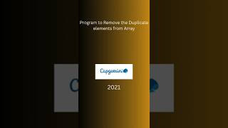 Program | Remove the Duplicate elements from Array #coding #csharp #dotnetcore #programming