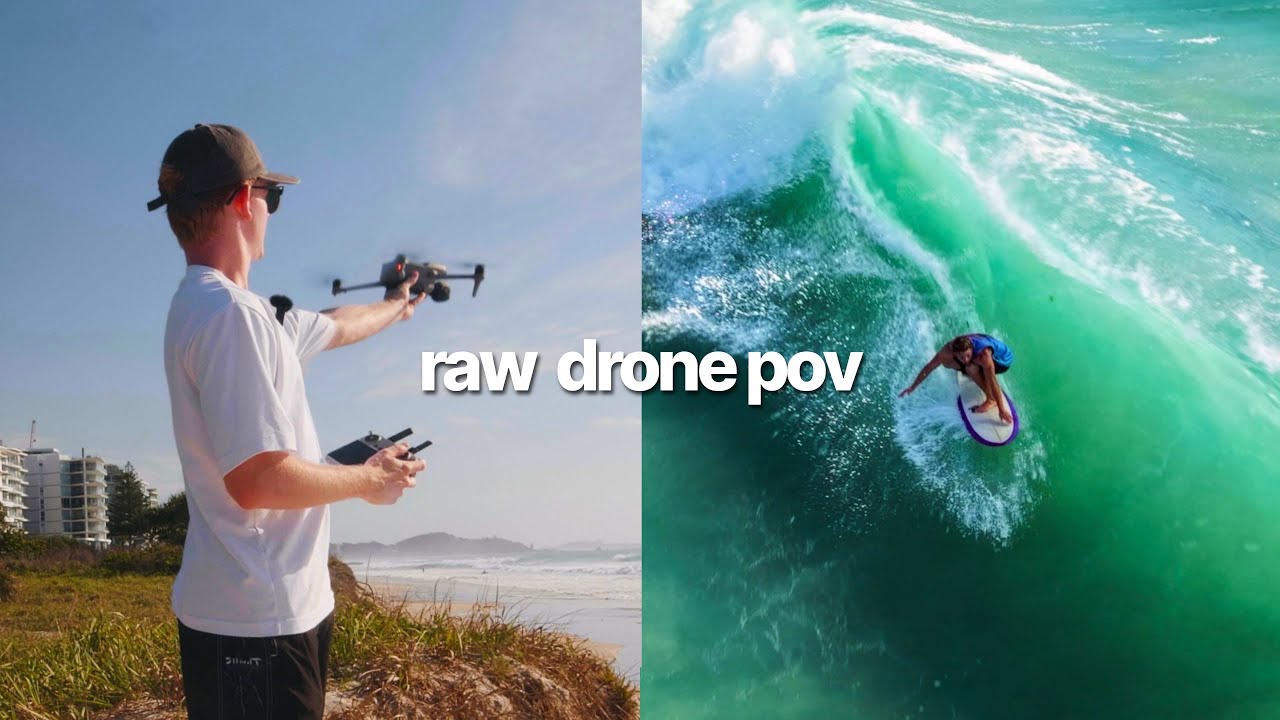 A Raw Drone Session Filming Surfers (DJI Air3s)