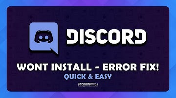 Discord Not Installing FIX | How To: Fix Discord Installation Error/Fail